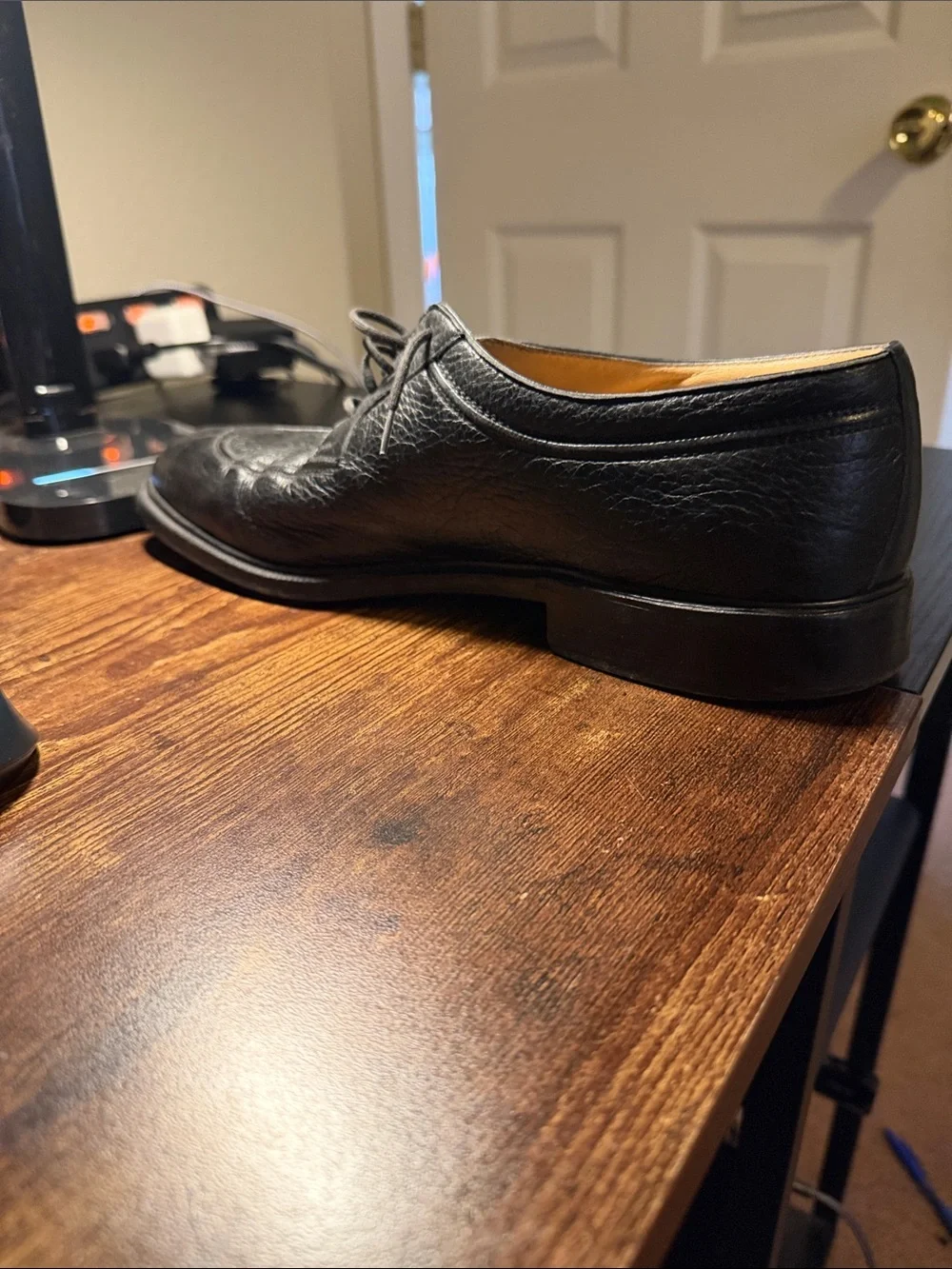Artioli - Classic Black Leather Lace-Up Derby for Men